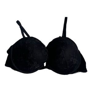 Dream Angels by Victoria's Secret Push-Up Elegant Black Lace Bra 38C
